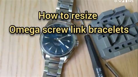 schakel verwijderen omega seamaster horlogeband|omega watch link removal.